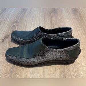 Ingledew’s Ultra Flex Elise Women’s Leather Loafers – Size 40 EU (9–9.5) Green